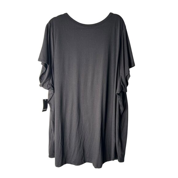 Torrid Top Womens Size 6X Black Girlfriend Signature Jersey V-Neck Tee T-Shirt - Picture 5 of 12